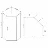 Душевой уголок Vincea Stresa 100*100 VSP-1S100CH шиншилла