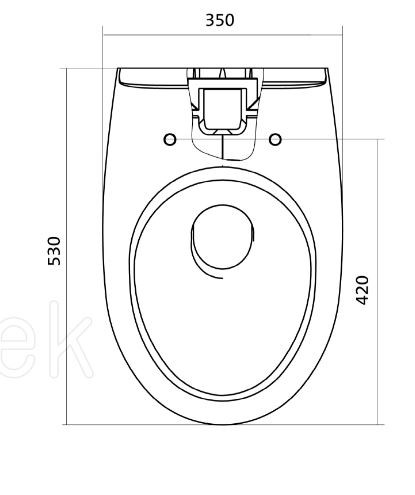 Сиденье для унитаза Santek Бореаль 1WH106915 петли хром