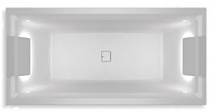 Ванна акриловая Riho Still Square 180*80 B099035005 с функцией Riho Fall и Riho Led справа и слева