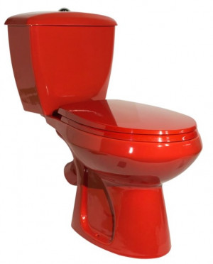 Унитаз-компакт Оскольская Керамика Элисса Стандарт 43360130202 красный антивсплеск
