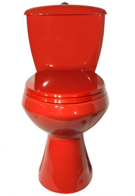 Унитаз-компакт Оскольская Керамика Элисса Стандарт 43360130202 красный антивсплеск