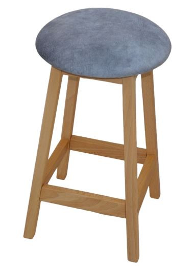 Табурет круглый Либ бук натуральный/релакс сильвер