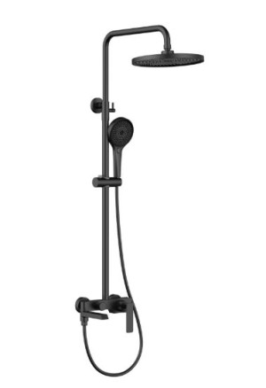 Душевая система Vincea VSFS-413MB черный матовый
