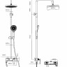 Душевая система Vincea VSFS-413MB черный матовый