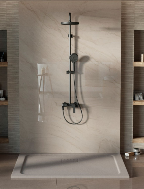 Душевая система Vincea VSFS-413MB черный матовый