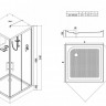 Душевая кабина Esbano EST-80CKR 80*80