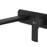 Смеситель Lemark Ursus LM7226BL для раковины настенный черный матовый