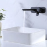 Смеситель Lemark Ursus LM7226BL для раковины настенный черный матовый