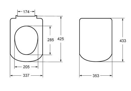 Сиденье для унитаза Roca Gap 801472001 Soft Close