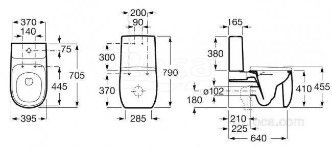 Бачок для унитаза Roca Beyond 3410B1630 Pearl