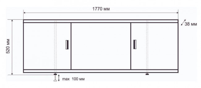 Экран под ванну Emmy Виктория 177