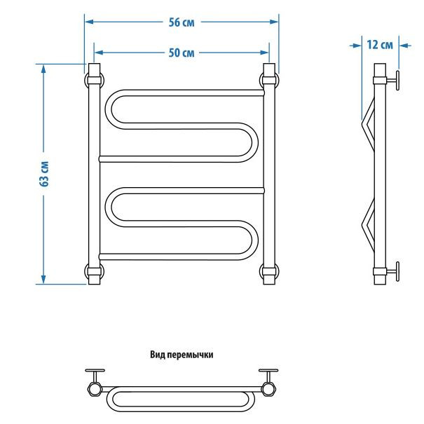 Полотенцесушитель Energy Sonata 600*500 водяной