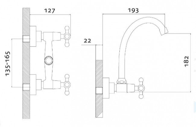 Смеситель Rossinka G02-73 для кухни и раковины