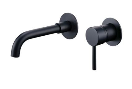Смеситель Maretti Eleganza Black ENB32RF13 для раковины настенный черный матовый