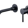 Смеситель Maretti Eleganza Black ENB32RF13 для раковины настенный черный матовый