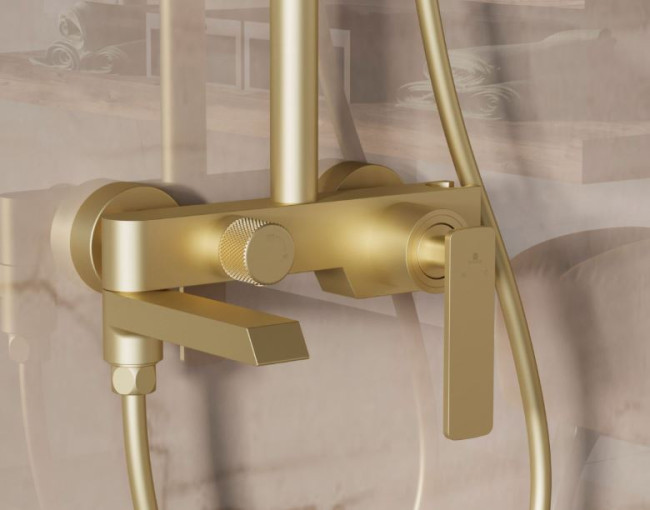 Душевая система Vincea VSFS-413BG брашированное золото