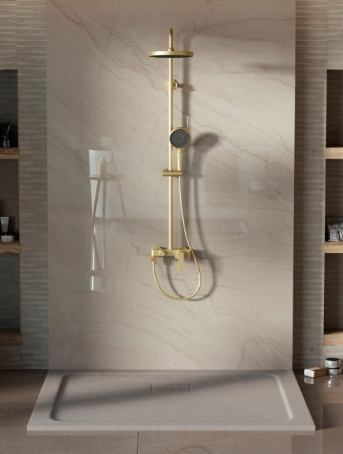 Душевая система Vincea VSFS-413BG брашированное золото