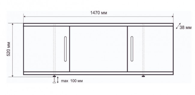 Экран под ванну Emmy Соната 147