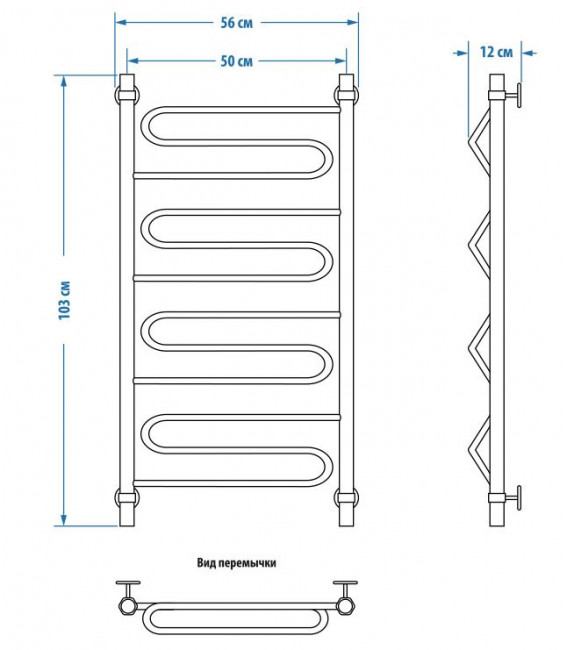 Полотенцесушитель Energy Sonata 1000*500 водяной