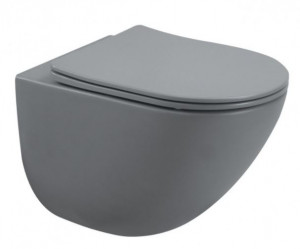 Унитаз подвесной Esbano Lotus ESUPLOTUGM безободковый серый матовый