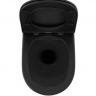 Унитаз подвесной OWL Vind Cirkel-H Matt Black OWLT190305 безободковый с микролифтом