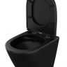 Унитаз подвесной OWL Vind Cirkel-H Matt Black OWLT190305 безободковый с микролифтом