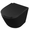 Унитаз подвесной OWL Vind Cirkel-H Matt Black OWLT190305 безободковый с микролифтом