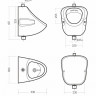Писсуар Sanita Орион PS/Orion/Mech/WHT.G/S1 без крепежа