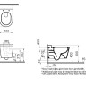 Унитаз подвесной Vitra Nest 5176B003-6233 безободковый с функцией биде
