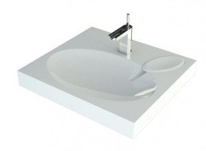 Раковина Andrea Comfort 4680028070337 над стиральной машиной