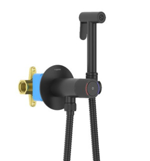 Комплект гигиенического душа Aquatek Бетта Select AQ1023MB черный матовый