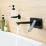 Смеситель Lemark Bronx LM3726BL для раковины настенный черный матовый