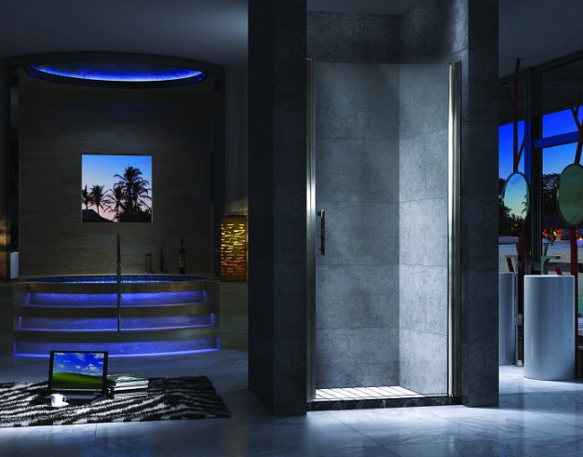 Душевая дверь Esbano ES-80LD(R) 80 правая прозрачное