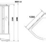 Душевая кабина Niagara NG-3320-14R 120*80 правая