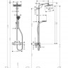 Душевая система Hansgrohe Crometta E Showerpipe 240 1jet 27271000 с термостатом