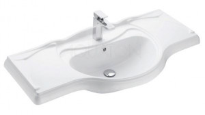 Раковина Акватон Лаура 105 1A706831LU080 белый мрамор