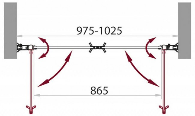 Душевая дверь BelBagno SELA-B-2-100 punto