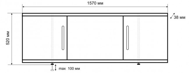 Экран под ванну Emmy Соната 157