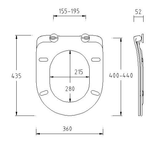 Сиденье для унитаза Esbano Alagon/Aster/Lotus/Ripoll ZAESUPLOTUW белый