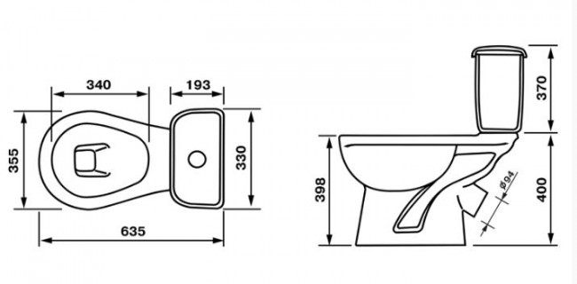 Унитаз-компакт Оскольская Керамика Дора Комфорт 47301130406 антивсплеск
