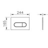 Клавиша смыва VitrA Root Round 740-2295 никель