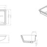 Раковина Bravat Basin C22212W-ENG встраиваемая