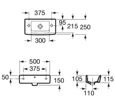 Раковина Roca Hall 50 325883000