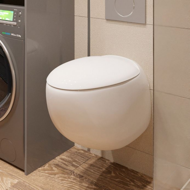 Унитаз подвесной Sanita Luxe Ringo с микролифтом RNGSLWH0104