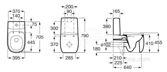 Бачок для унитаза Roca Beyond 3410B1660 Coffee