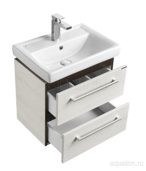 Тумба под раковину Акватон Ронда PRO 55 1A207601RSC20 дуб сомерсет