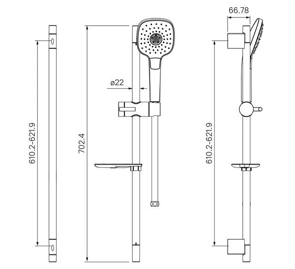 Душевой гарнитур Iddis Sena SEN3F70i16
