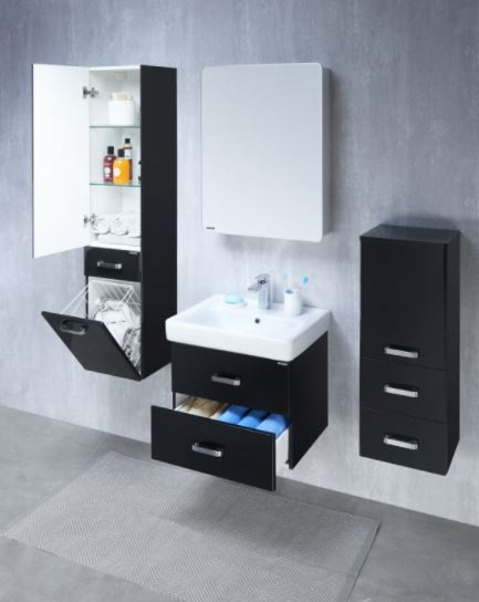 Зеркальный шкаф Акватон Америна 60 1A135302AM01L левый белый