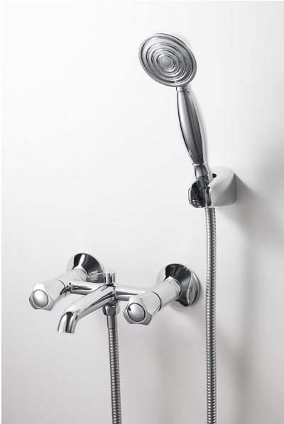 Смеситель Bravat Duo F6133186CP-B-RUS для ванны