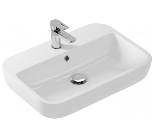 Раковина Cersanit Caspia 60 Square S-UM-CAS60/1-S накладная